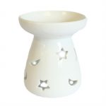White ceramic oil burner