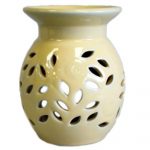 Floral Oil Burner - Orange, Nice simple design in Ceramic.