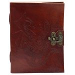 Handmade Leather, Dragon Notebook. 6" x 8"