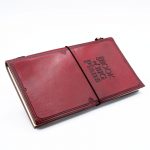 Handmade Leather Journal - Little Book Of Big Plans, Red