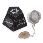 Raw Crystal Gemstone Tea Strainer - Smokey Quartz