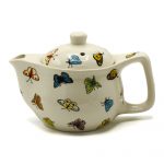 Lovely Small Herbal Teapot - Butterflies Design