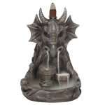 Fun Grey Dragon Backflow Incense burner, 17.5 CM high.