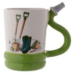Premium Shaped Handle Ceramic Mug, Garden hose, Great Gifts and Collectable.