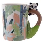 Premium Shaped Handle Ceramic Mug, Panda, Great Gifts and Collectable.