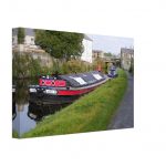 Rishton #001, Canal Boat 2023, Canvas 20x30 cm / 8x12″