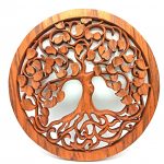 Tree Of Life Love, Hand-Carved Plaque - 40cm