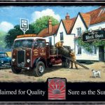 Albion Lorry and Car 1960s - Metal Advertising Wall Sign, four sizes.