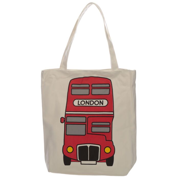 Tote Shopping Bag - London Icons Red Routemaster Bus