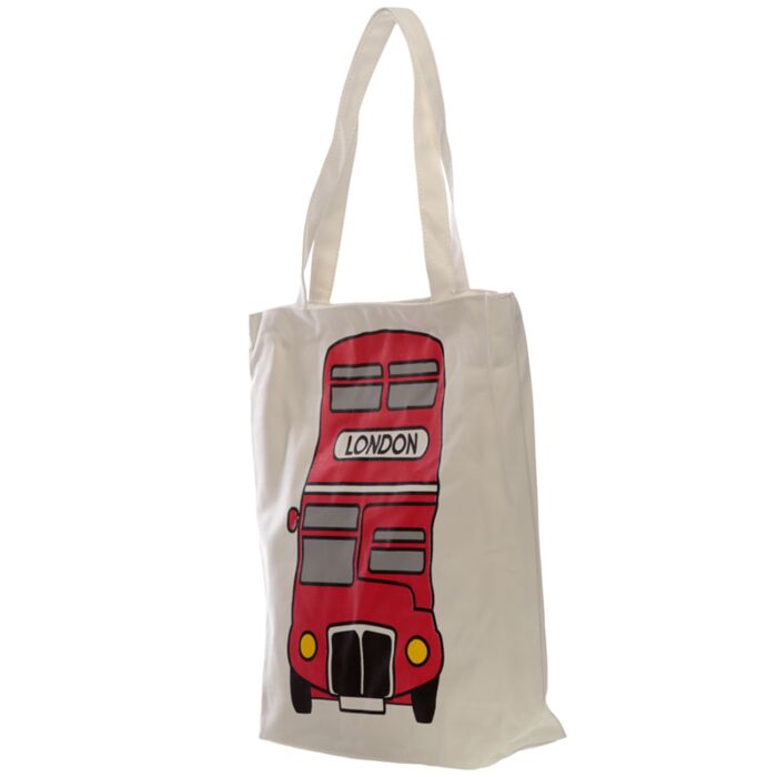Tote Shopping Bag - London Icons Red Routemaster Bus - Image 2