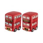 Ceramic Salt & Pepper Set - London Icons Routemaster Bus, gift boxed.