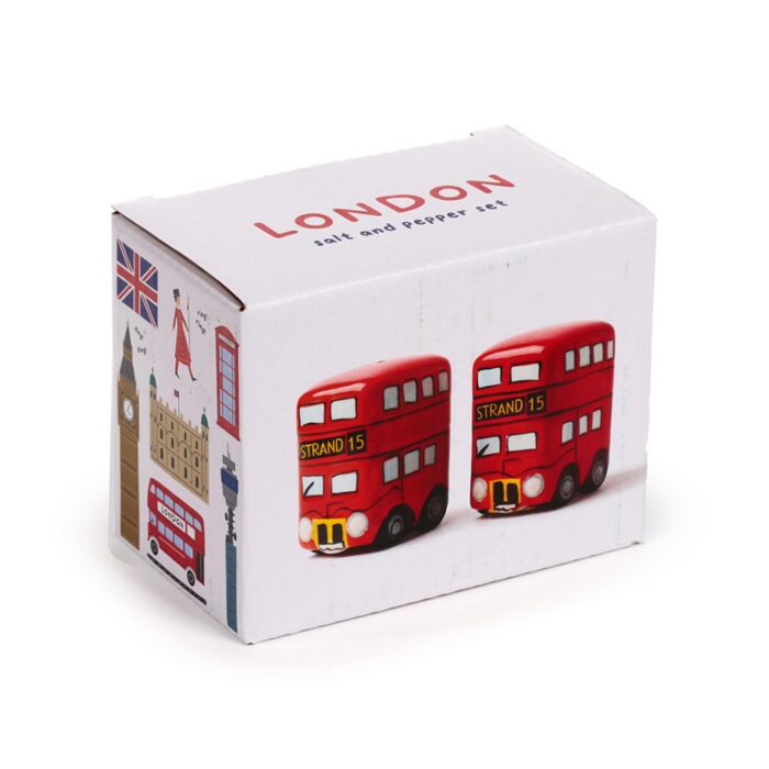 Ceramic Salt & Pepper Set - London Icons Routemaster Bus, gift boxed. - Image 4