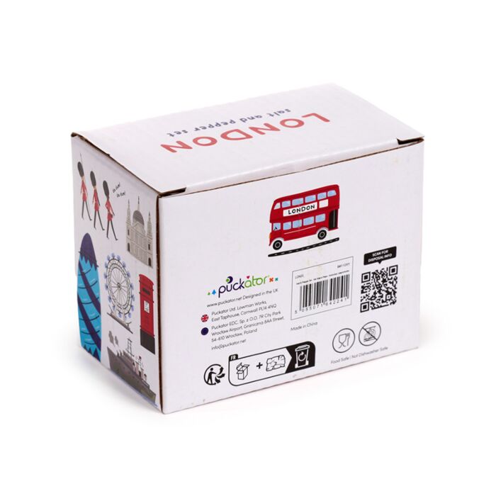 Ceramic Salt & Pepper Set - London Icons Routemaster Bus, gift boxed. - Image 3