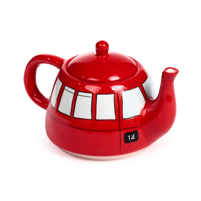 Fun Novelty Routemaster Red Bus Teapot and Cup Set for 1 - Image 3