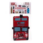 4 x PVC Luggage Tags - London Icons London Bus