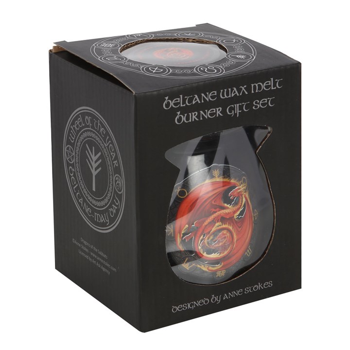 Beltane Wax Melt Burner Gift Set by Anne Stokes - Image 4