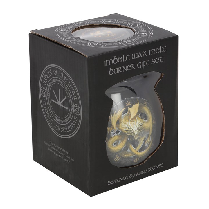 Imbolc Wax Melt Burner Gift Set by Anne Stokes - Image 4