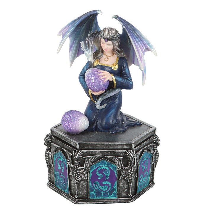 Dragon Friendship Spring Box by Anne Stokes 19cm high