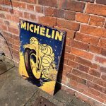 Michelin Motorcycle Motor Bike Tyres- Metal Advertising Wall Sign, four sizes.