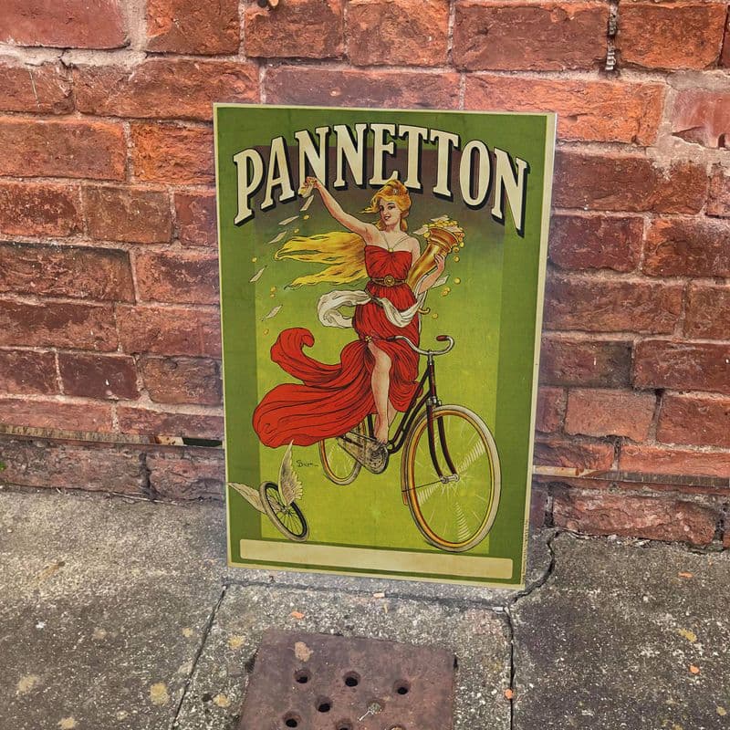 Pannetton Bike Bicycle Advert - Metal Advertising Wall Sign, four sizes.
