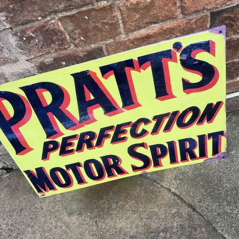 Pratt's perfection motor spirit - Metal Advertising Wall Sign, four sizes.