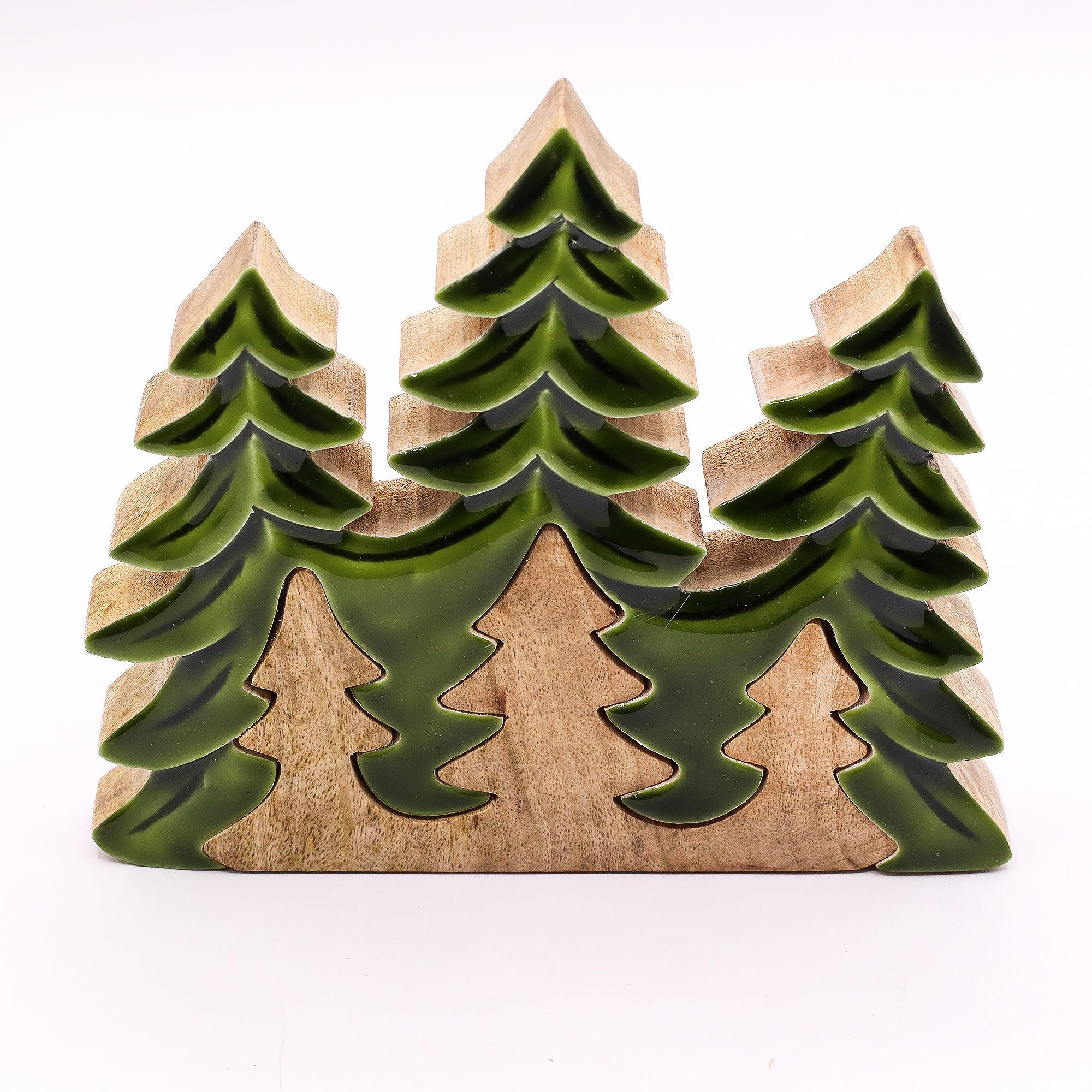 Lost in the Forrest - Three Trees 3D Wooden Decoration - 20x23cm - Image 5