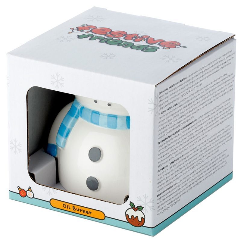 Snowman Shaped Christmas Ceramic Oil Burner - Image 4
