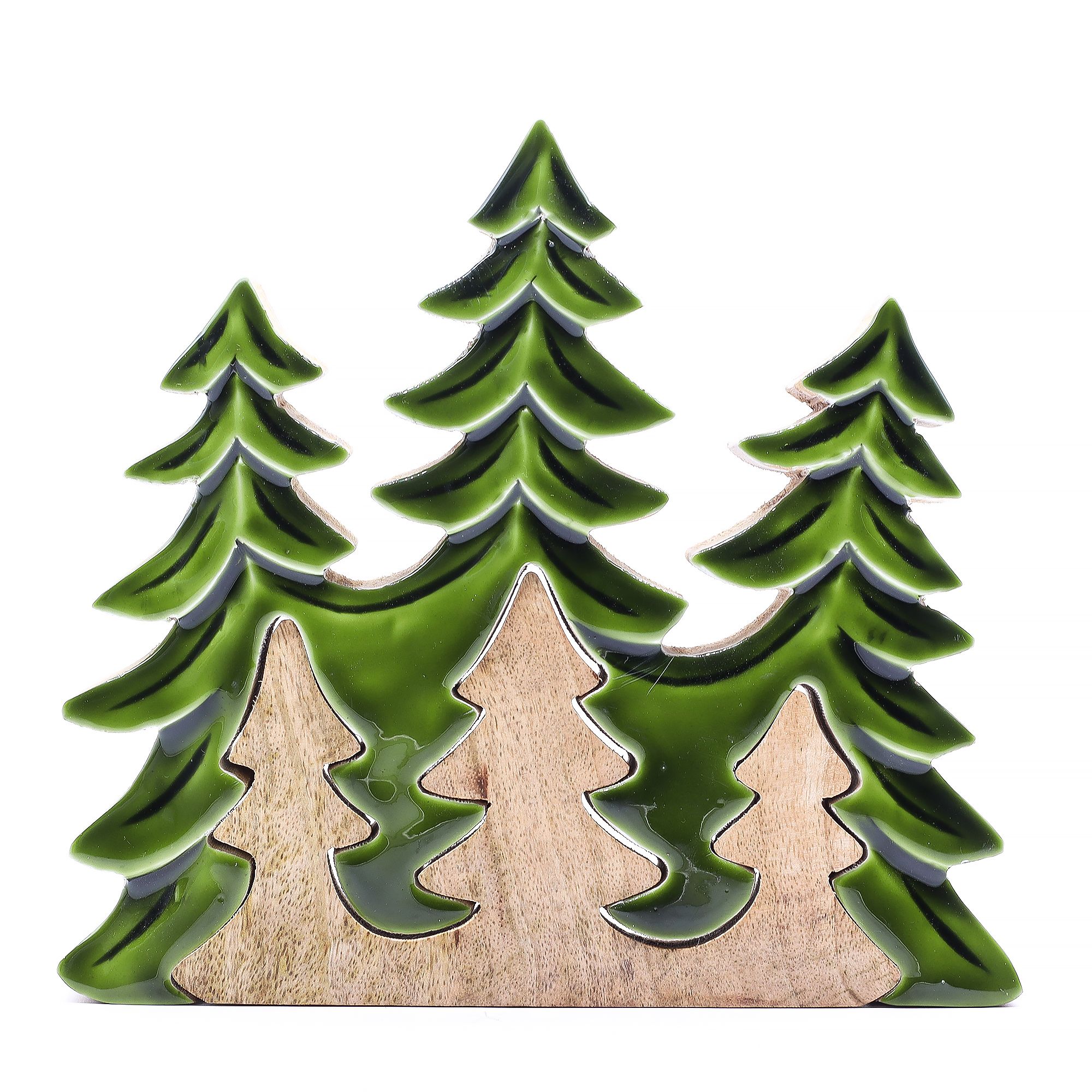 Lost in the Forrest - Three Trees 3D Wooden Decoration - 20x23cm - Image 4