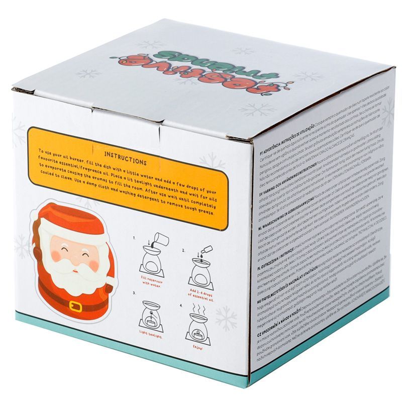 Santa Shaped Christmas Ceramic Oil Burner - Image 6