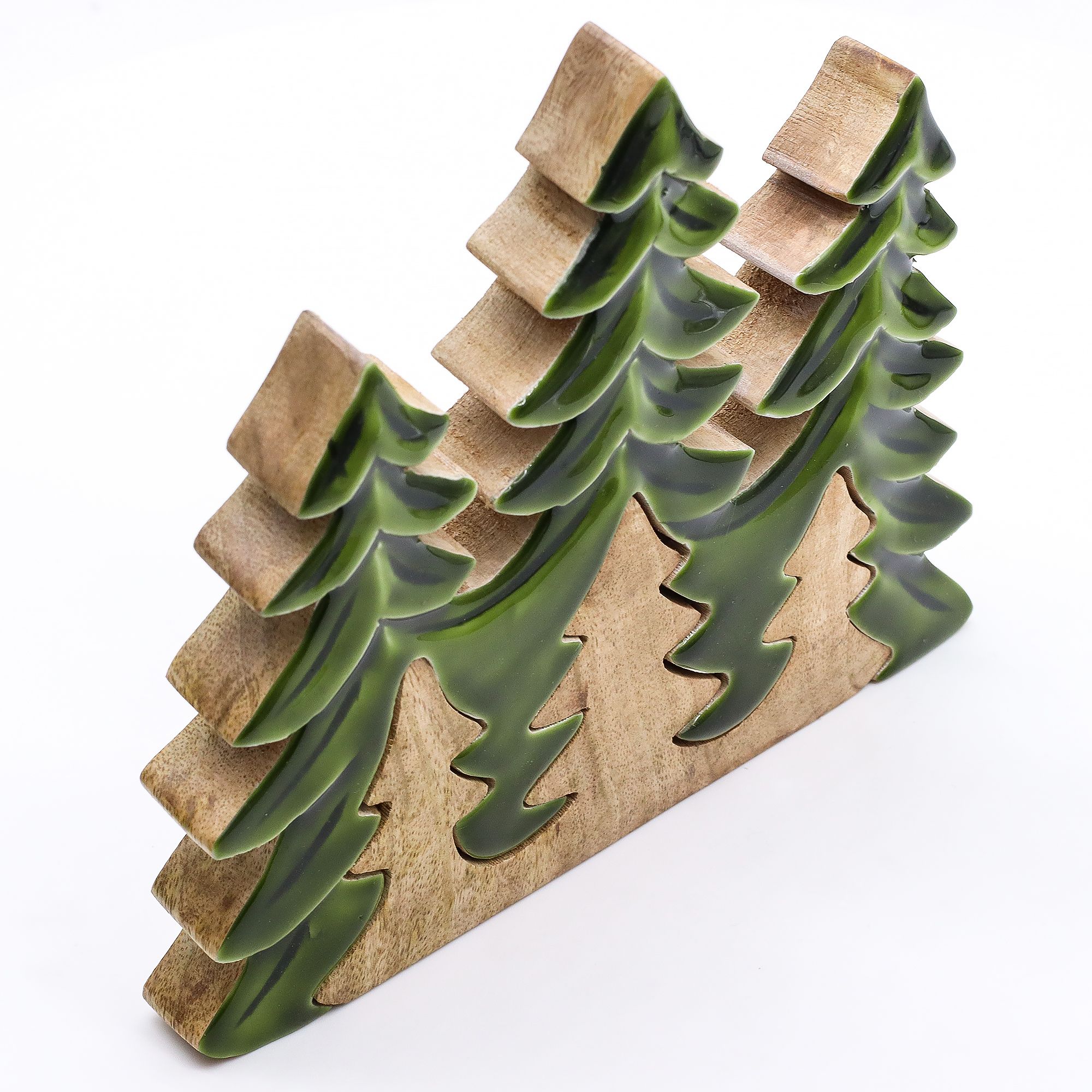 Lost in the Forrest - Three Trees 3D Wooden Decoration - 20x23cm - Image 8