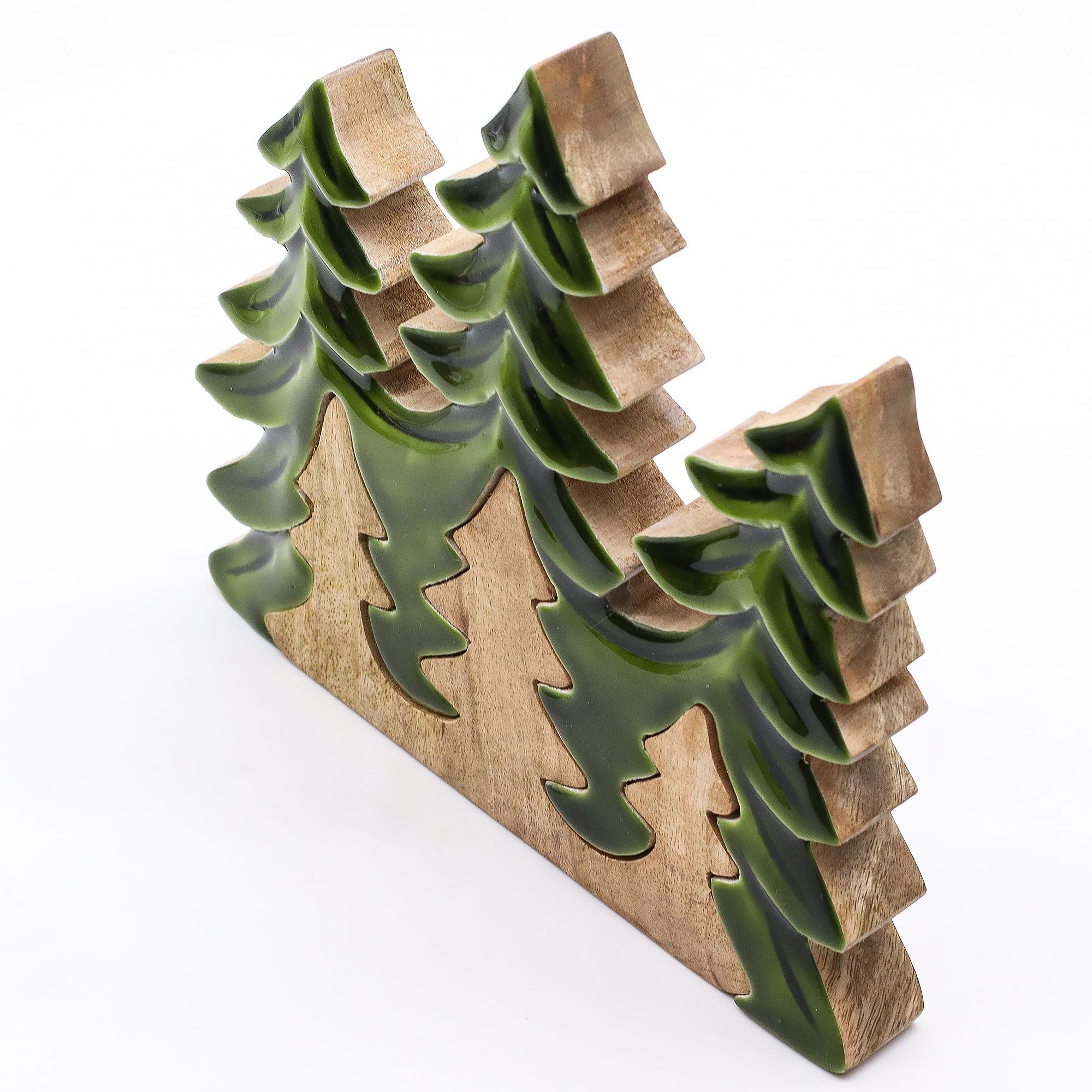 Lost in the Forrest - Three Trees 3D Wooden Decoration - 20x23cm - Image 9