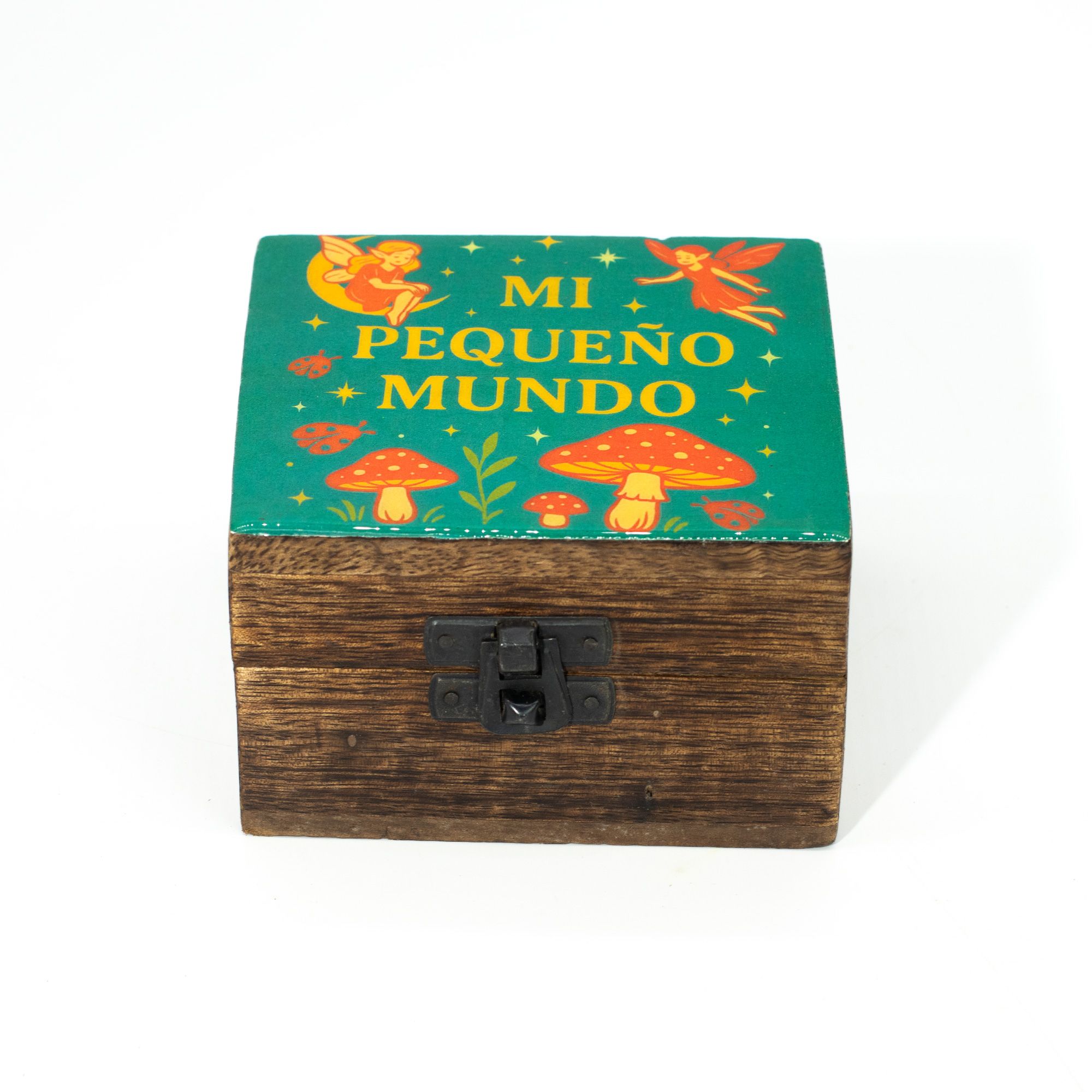 Small Enamelled Box - Mi Pequeno Mundo - Image 3