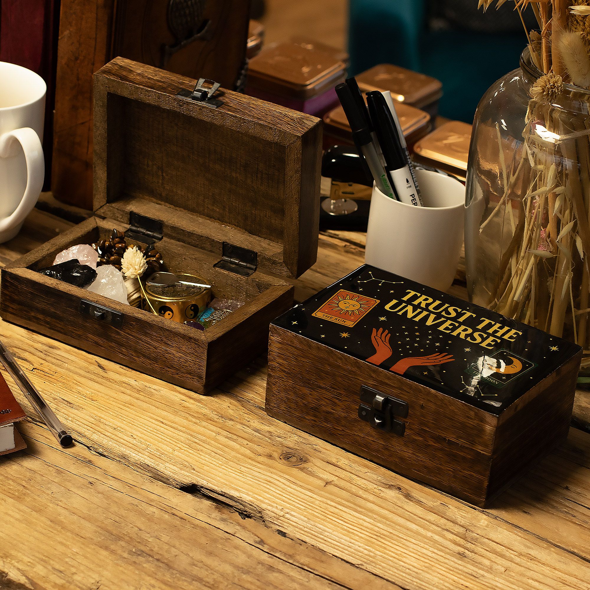 Medium Enamelled Box - Trust the Universe - Image 5