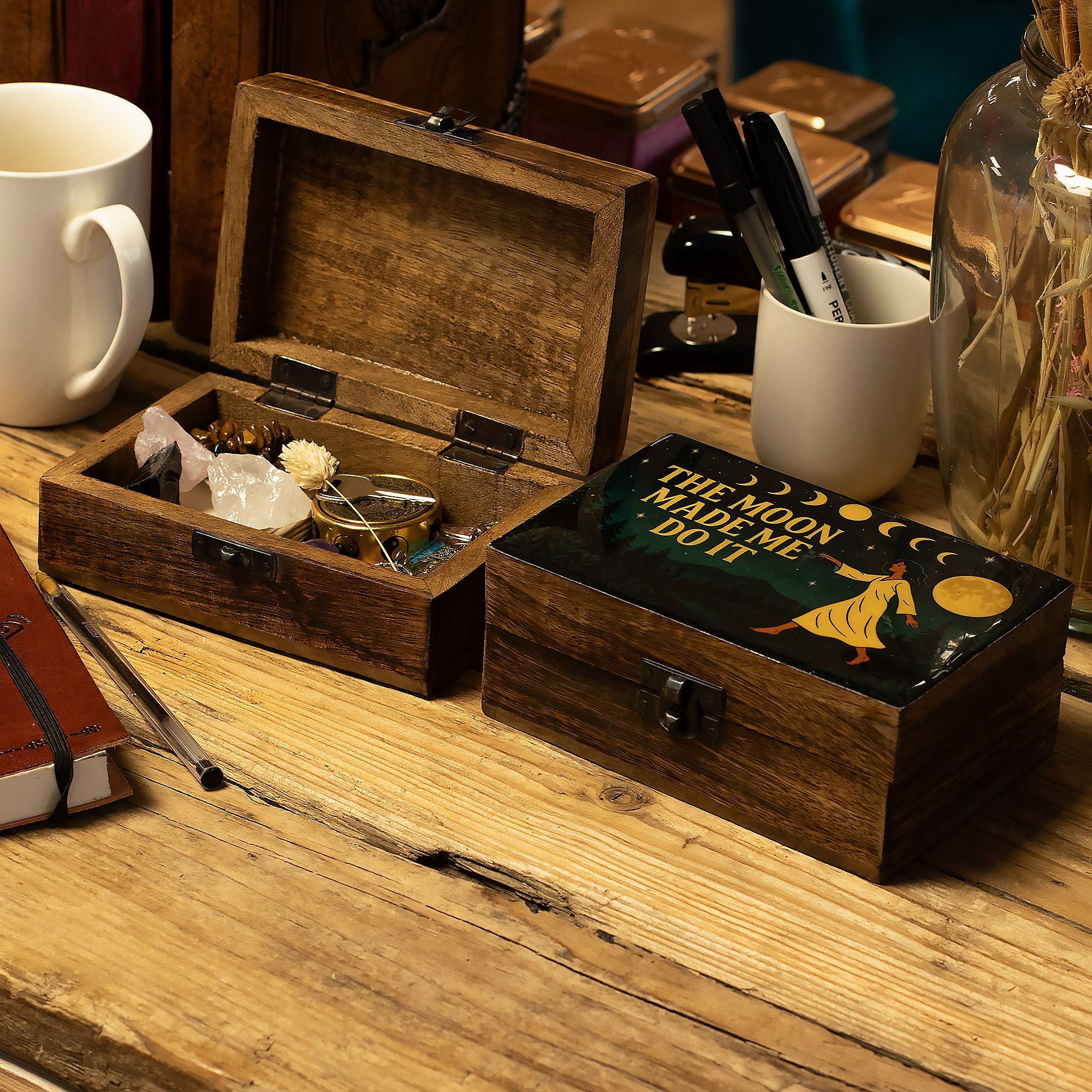 Medium Enamelled Box - The Moon Made me Do It - Image 6