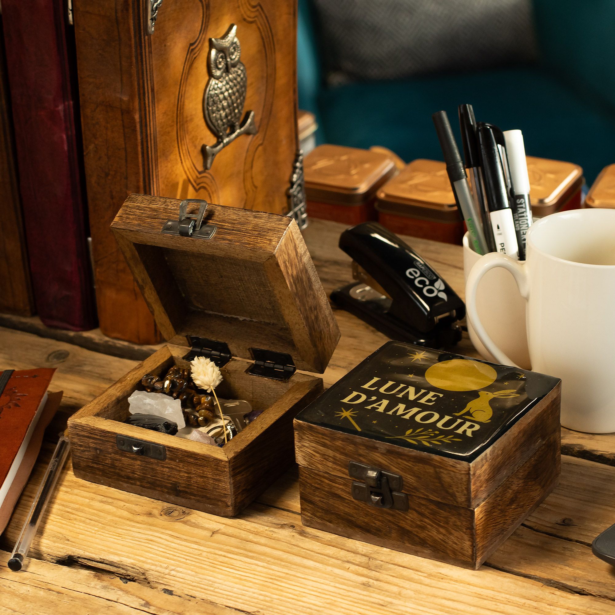 Small Enamelled Box - Lune D'Amore - Image 5