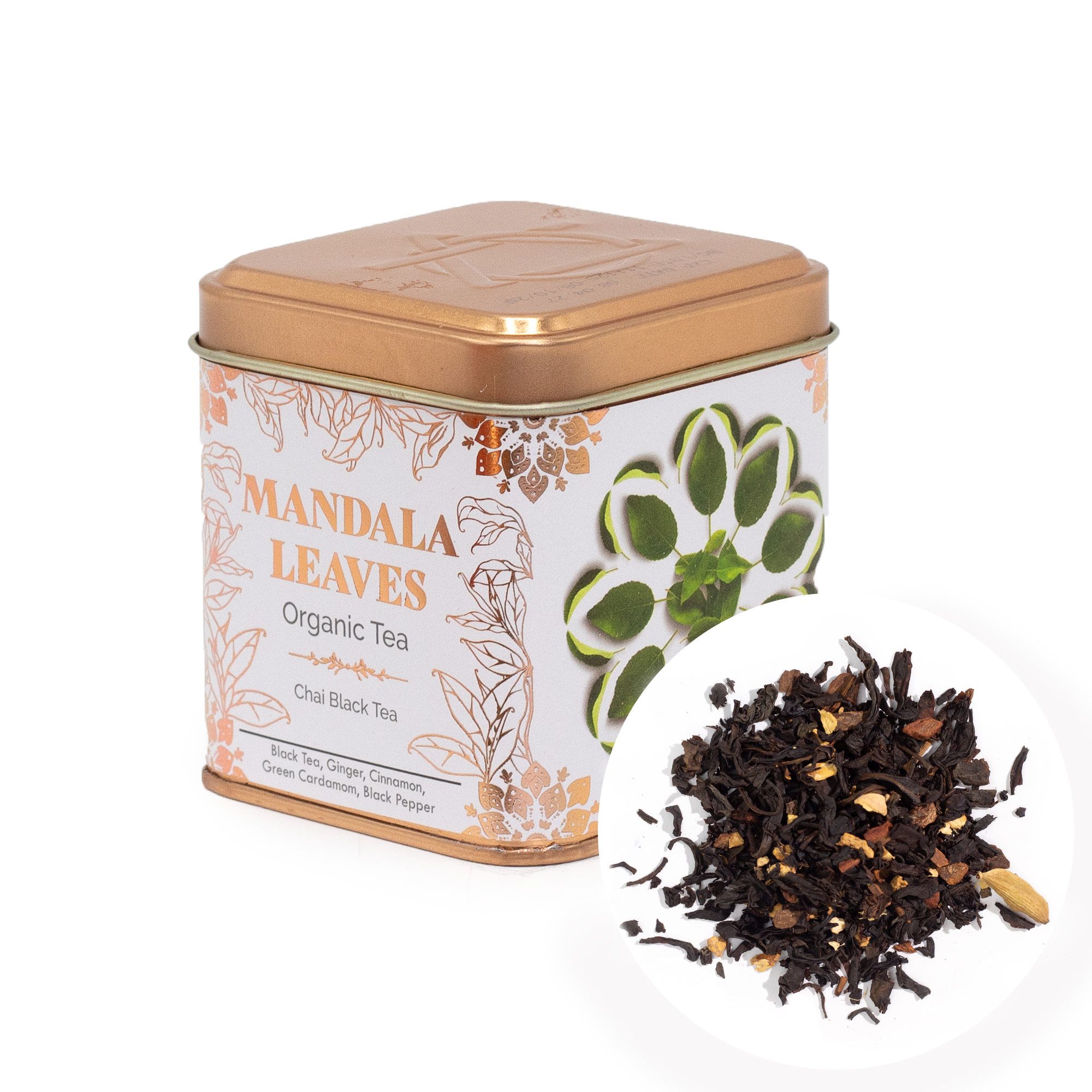 50g Chai Black Tea in decorative tin - Image 3
