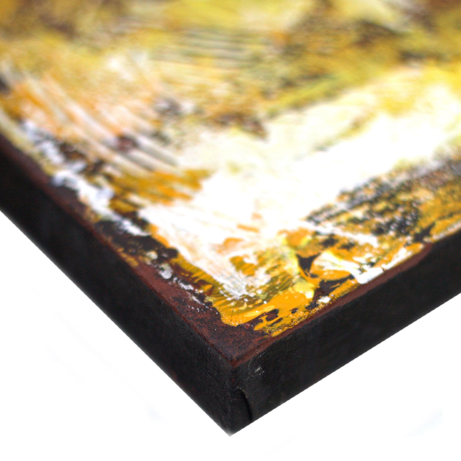 Buddha Painting - Three Heads Gold Detail Canvas Prints - Image 5